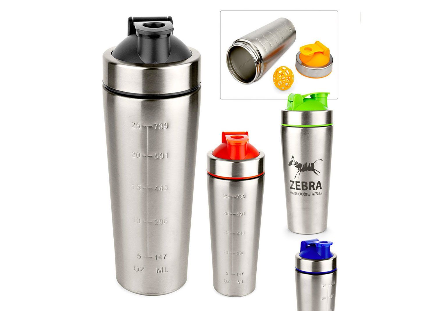 Shaker en Acero Energía 740 ml